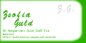 zsofia guld business card